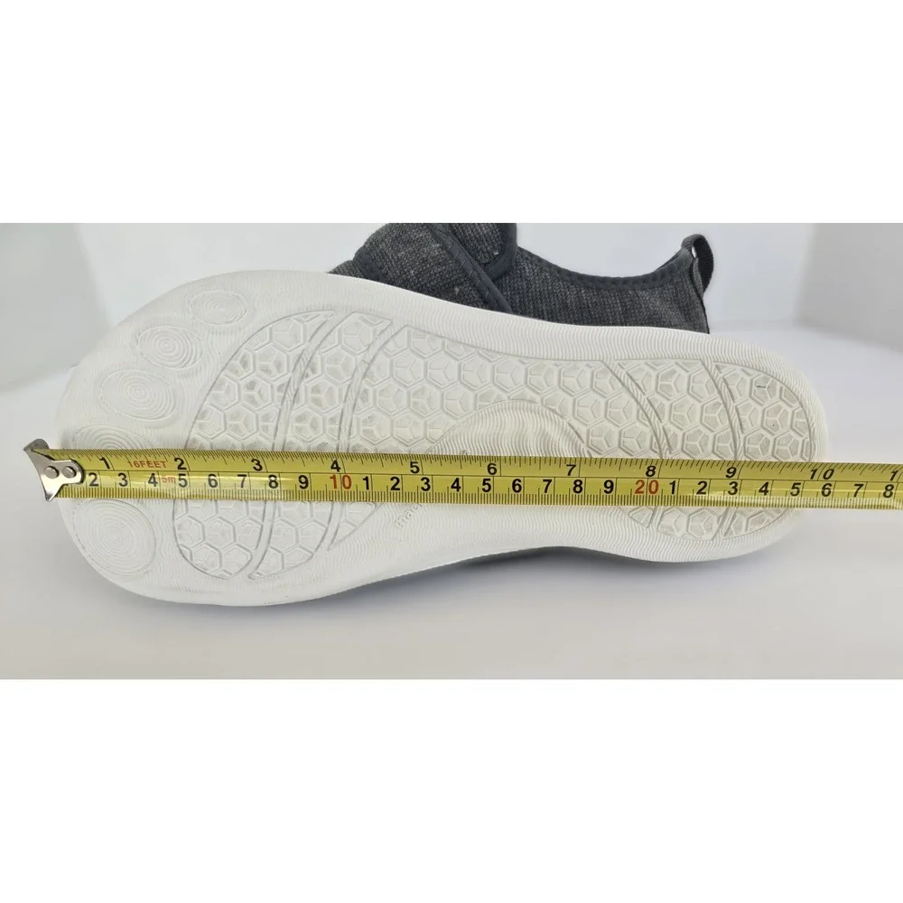LeIsfIt Women's Memory Foam House Slippers Gray Hook & Loop EU 41 Comfort